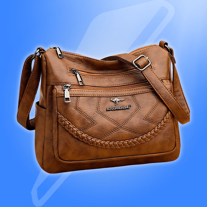 UrbanChic™ - Bolsa de Couro Moderna e Estilosa!