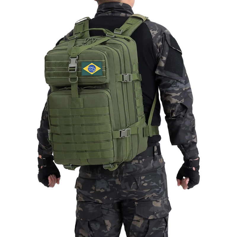 Mochila Tática Militar Assault™ - Reforçada e Impermeável para Expedições e Escaladas!