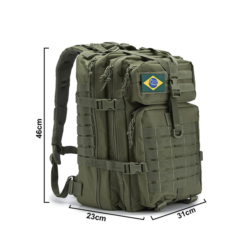 Mochila Tática Militar Assault™ - Reforçada e Impermeável para Expedições e Escaladas!